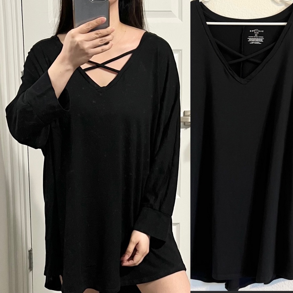 EUC Boutique Plus Soft modal blend top